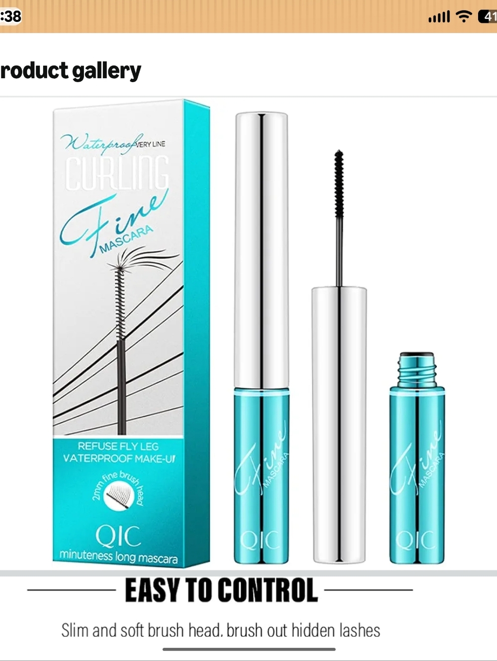Qi Fine Curling Waterproof Mascara